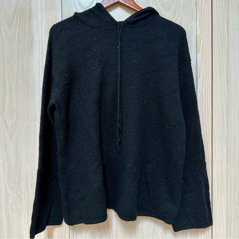 Reformation 100% Alpaca Knit Hoodie Size M